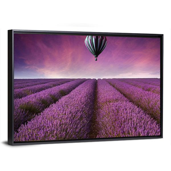 Summer Sunset Landscape Canvas Wall Art-5 Horizontal-Gallery Wrap-22" x 12"-Tiaracle