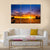 Summer Sunset Over Fields Canvas Wall Art-5 Pop-Gallery Wrap-47" x 32"-Tiaracle