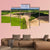 Summer View Of Rural Area With Freshly Cultivated Fields Canvas Wall Art-5 Star-Gallery Wrap-62" x 32"-Tiaracle