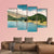Summer View Of Sils Lake Canvas Wall Art-4 Pop-Gallery Wrap-50" x 32"-Tiaracle