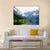 Summer View To Sognefjord And Village In Norway Canvas Wall Art-1 Piece-Gallery Wrap-48" x 32"-Tiaracle