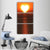Sun For Vitamin D3 Heart Love On Sea Vertical Canvas Wall Art-1 Vertical-Gallery Wrap-12" x 24"-Tiaracle