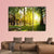 Sun Rays In Green Park Canvas Wall Art-3 Horizontal-Gallery Wrap-37" x 24"-Tiaracle