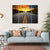 Sun Rising Sky With Asphalt Highways Road Canvas Wall Art-4 Horizontal-Gallery Wrap-34" x 24"-Tiaracle