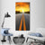 Sun Rising Sky With Asphalt Highways Vertical Canvas Wall Art-1 Vertical-Gallery Wrap-12" x 24"-Tiaracle