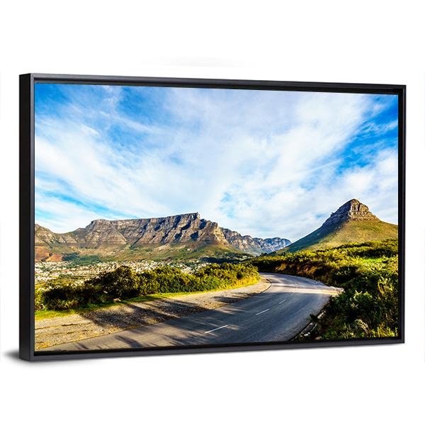 Sun Setting Over Cape Town Canvas Wall Art-3 Horizontal-Gallery Wrap-25" x 16"-Tiaracle