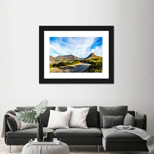 Sun Setting Over Cape Town Canvas Wall Art-3 Horizontal-Gallery Wrap-25" x 16"-Tiaracle