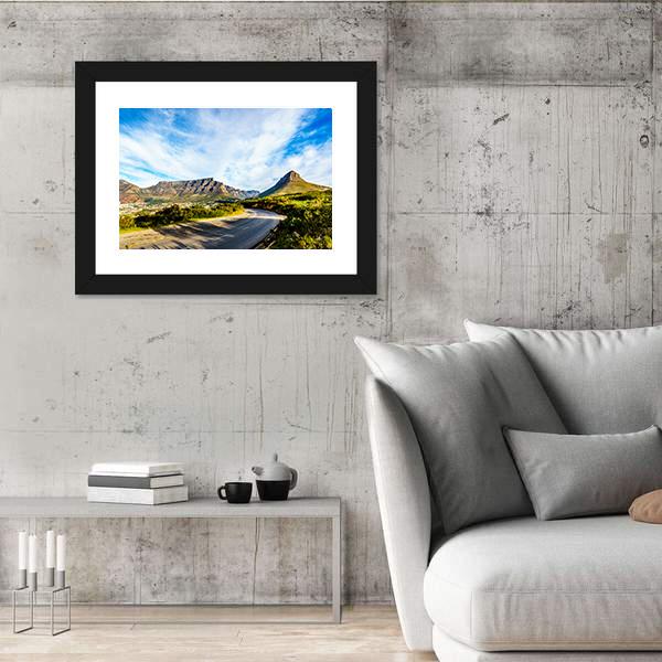 Sun Setting Over Cape Town Canvas Wall Art-3 Horizontal-Gallery Wrap-25" x 16"-Tiaracle