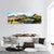Sun Setting Over Cape Town Panoramic Canvas Wall Art-3 Piece-25" x 08"-Tiaracle