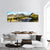 Sun Setting Over Cape Town Panoramic Canvas Wall Art-3 Piece-25" x 08"-Tiaracle