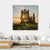 Sun Star On Whitby Abbey Canvas Wall Art-4 Square-Gallery Wrap-17" x 17"-Tiaracle