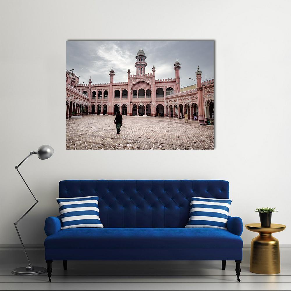 Sunehri Mosque In Peshawar Canvas Wall Art-1 Piece-Gallery Wrap-36" x 24"-Tiaracle