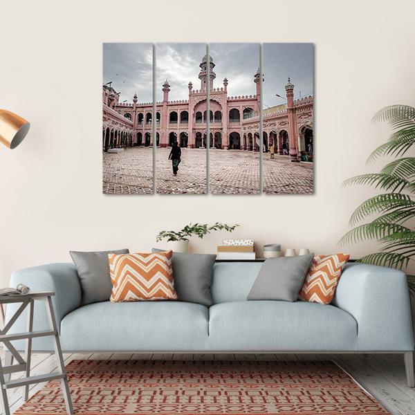 Sunehri Mosque In Peshawar Canvas Wall Art-4 Horizontal-Gallery Wrap-34" x 24"-Tiaracle