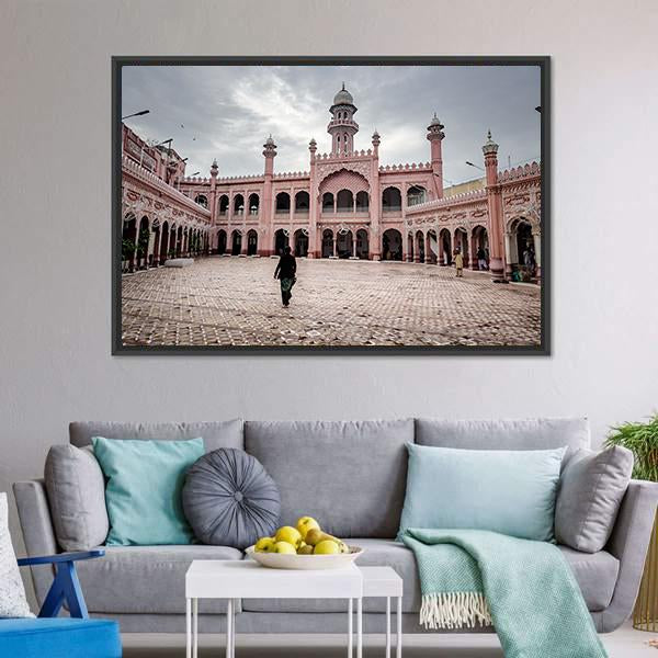 Sunehri Mosque In Peshawar Canvas Wall Art-5 Horizontal-Gallery Wrap-22" x 12"-Tiaracle