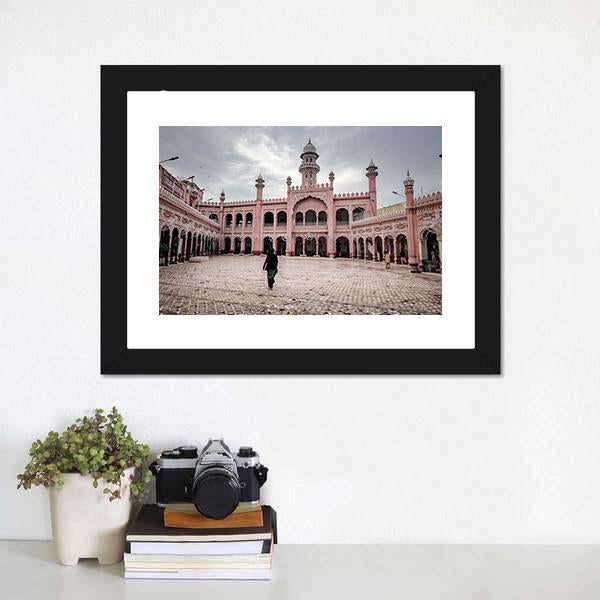 Sunehri Mosque In Peshawar Canvas Wall Art-5 Horizontal-Gallery Wrap-22" x 12"-Tiaracle