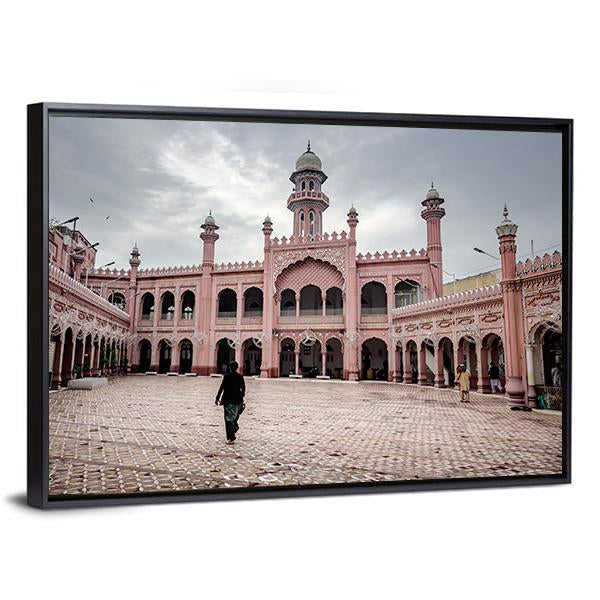 Sunehri Mosque In Peshawar Canvas Wall Art-5 Horizontal-Gallery Wrap-22" x 12"-Tiaracle