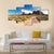 Sunny Day In Monument Valley Canvas Wall Art-4 Pop-Gallery Wrap-50" x 32"-Tiaracle