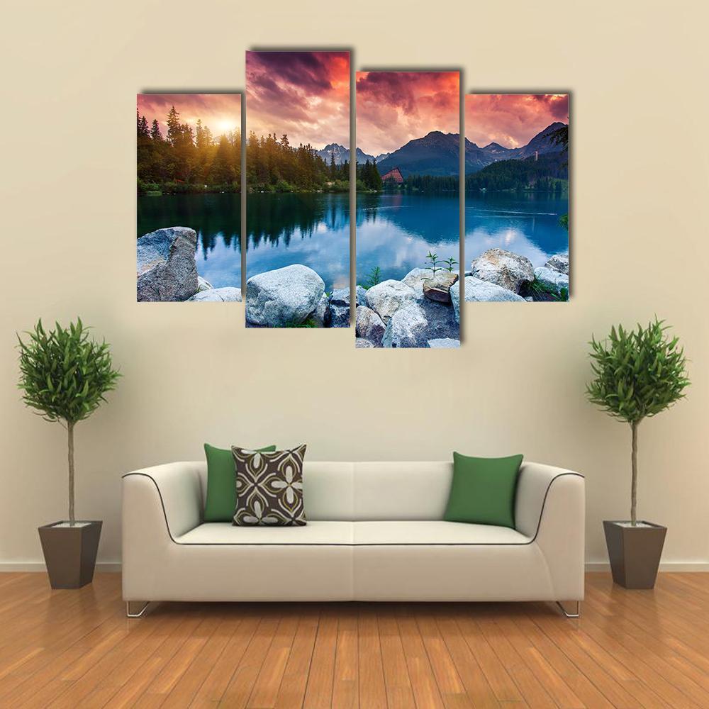 Tatra Dramatic Overcast Canvas Wall Art-4 Pop-Gallery Wrap-50" x 32"-Tiaracle