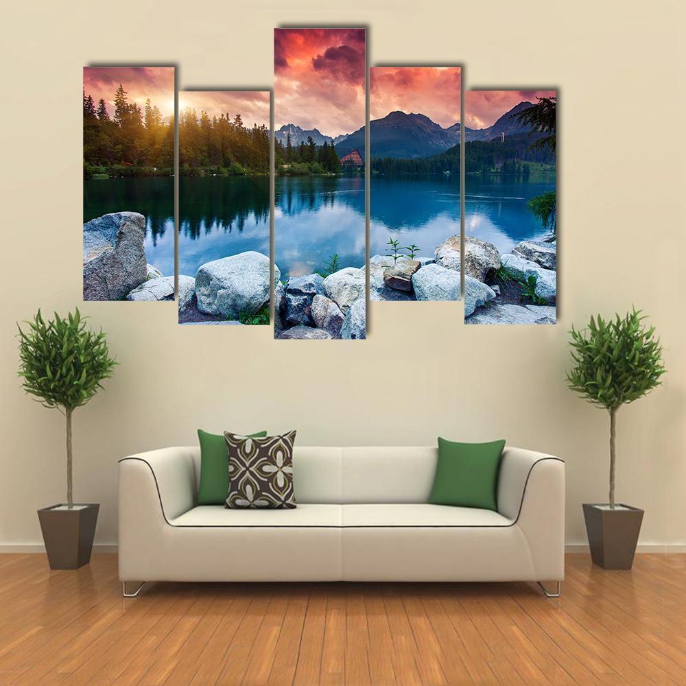 Tatra Dramatic Overcast Canvas Wall Art-5 Pop-Gallery Wrap-47" x 32"-Tiaracle