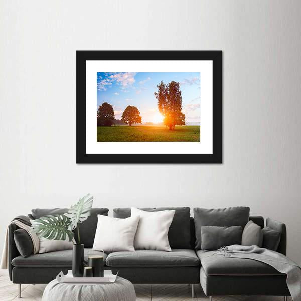 Sunny Summer Morning Canvas Wall Art-3 Horizontal-Gallery Wrap-25" x 16"-Tiaracle