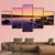 Sunrise Above A Lake Canvas Wall Art-5 Star-Gallery Wrap-62" x 32"-Tiaracle