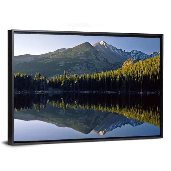Sunrise At Bear Lake In National Park Canvas Wall Art-3 Horizontal-Gallery Wrap-25" x 16"-Tiaracle