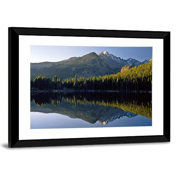 Sunrise At Bear Lake In National Park Canvas Wall Art-3 Horizontal-Gallery Wrap-25" x 16"-Tiaracle