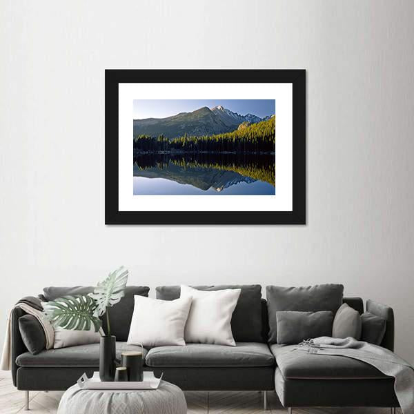 Sunrise At Bear Lake In National Park Canvas Wall Art-3 Horizontal-Gallery Wrap-25" x 16"-Tiaracle
