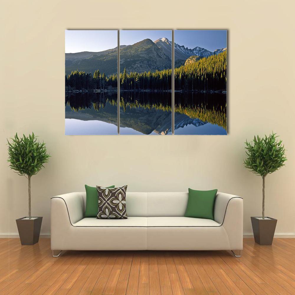 Sunrise At Bear Lake In National Park Canvas Wall Art-3 Horizontal-Gallery Wrap-37" x 24"-Tiaracle
