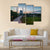 Sunrise At Blue Mosque Shah Alam Malaysia Canvas Wall Art-4 Pop-Gallery Wrap-50" x 32"-Tiaracle