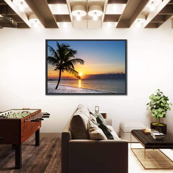 Sunrise At Key West In Florida USA Canvas Wall Art-3 Horizontal-Gallery Wrap-25&quot; x 16&quot;-Tiaracle