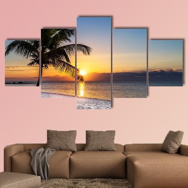 Sunrise At Key West In Florida USA Canvas Wall Art-5 Star-Gallery Wrap-62&quot; x 32&quot;-Tiaracle
