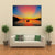 Sunrise At Tropical Beach Canvas Wall Art-5 Star-Gallery Wrap-62" x 32"-Tiaracle