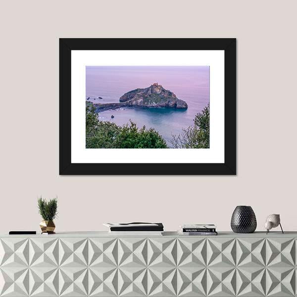 Sunrise On Island In Spain Canvas Wall Art-1 Piece-Framed Print-20" x 16"-Tiaracle