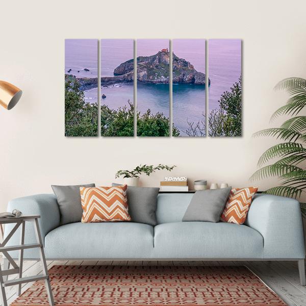 Sunrise On Island In Spain Canvas Wall Art-5 Horizontal-Gallery Wrap-22" x 12"-Tiaracle