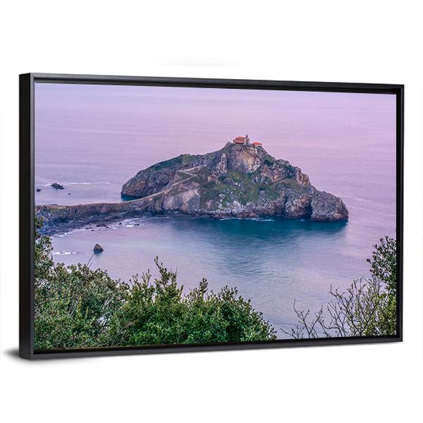 Sunrise On Island In Spain Canvas Wall Art-3 Horizontal-Gallery Wrap-25" x 16"-Tiaracle