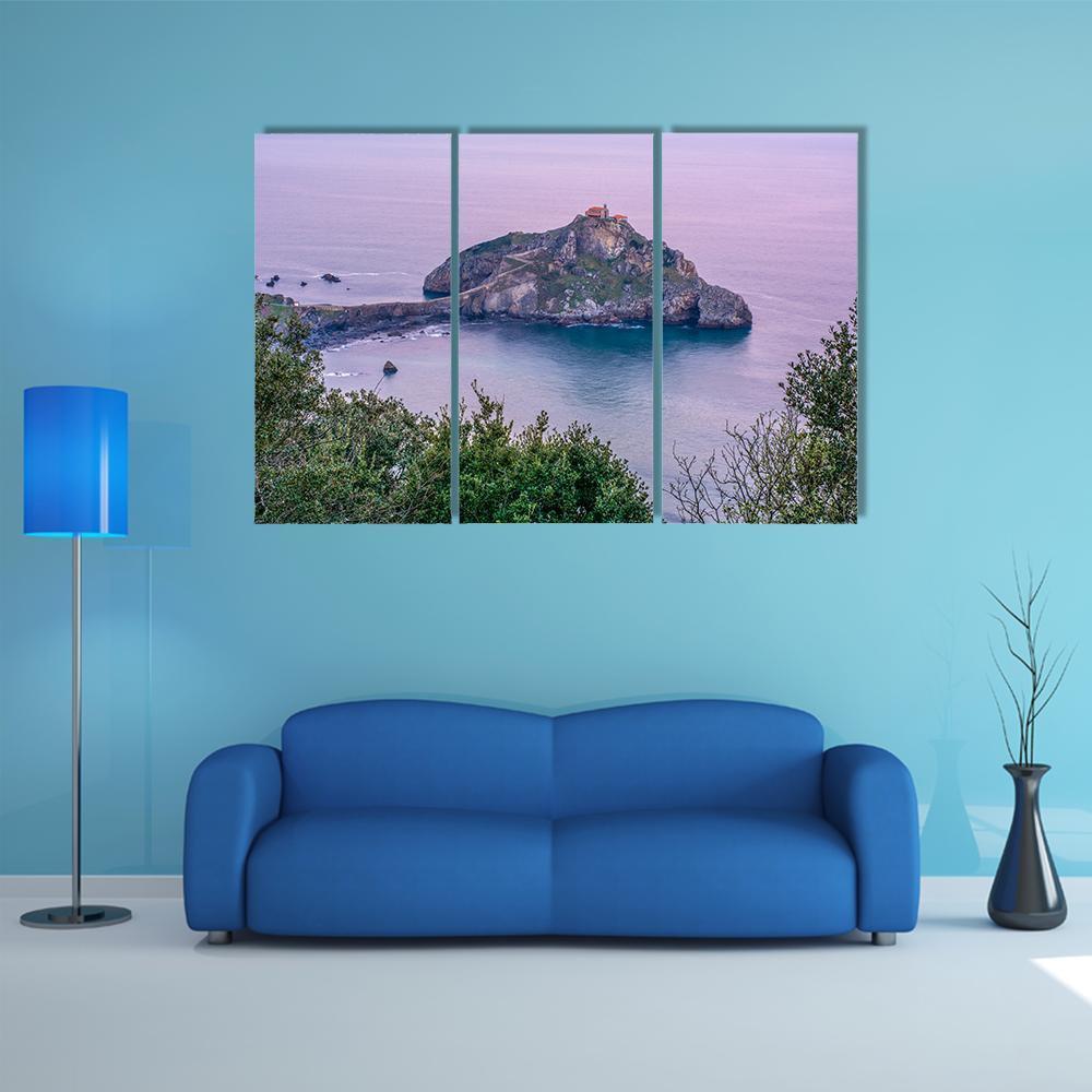 Sunrise On Island In Spain Canvas Wall Art-3 Horizontal-Gallery Wrap-37" x 24"-Tiaracle