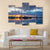 Sunrise On Marina Wilkasy Under Lake Niegocin Canvas Wall Art-5 Pop-Gallery Wrap-47" x 32"-Tiaracle