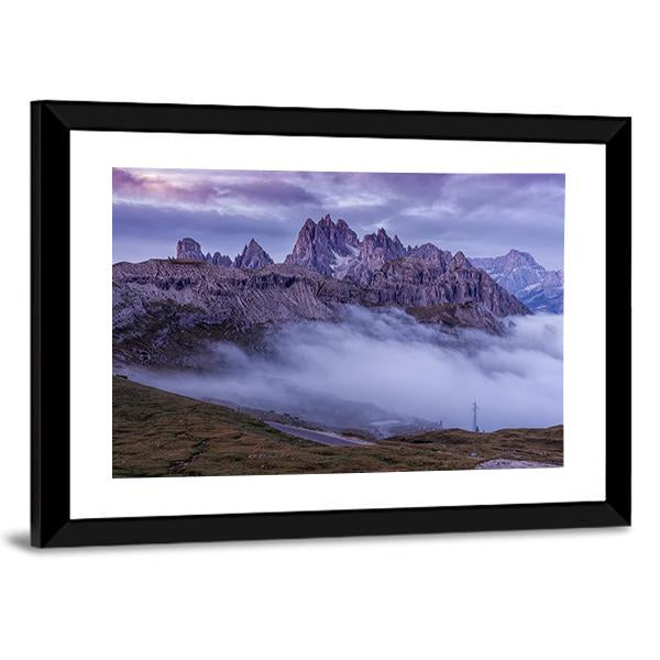 Sunrise On The Dolomites Canvas Wall Art-3 Horizontal-Gallery Wrap-25" x 16"-Tiaracle