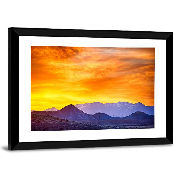 Sunrise Over Colorado Rocky Mountains Canvas Wall Art-3 Horizontal-Gallery Wrap-25" x 16"-Tiaracle