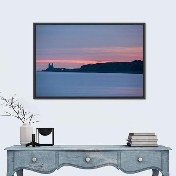 Sunrise Over Herne Bay In England Canvas Wall Art-1 Piece-Floating Frame-24" x 16"-Tiaracle