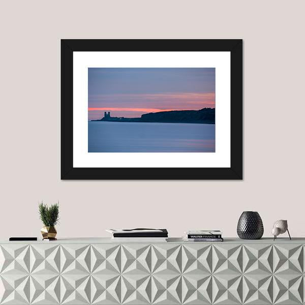 Sunrise Over Herne Bay In England Canvas Wall Art-1 Piece-Framed Print-20" x 16"-Tiaracle