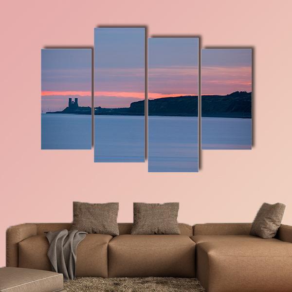 Sunrise Over Herne Bay In England Canvas Wall Art-4 Pop-Gallery Wrap-50" x 32"-Tiaracle