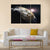 Sunrise Over The Earth Canvas Wall Art-3 Horizontal-Gallery Wrap-37" x 24"-Tiaracle