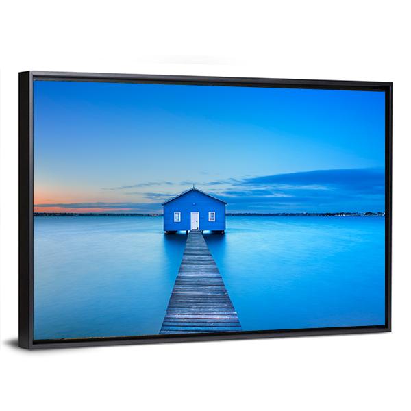 Sunrise Over The Matilda Bay Canvas Wall Art-3 Horizontal-Gallery Wrap-25" x 16"-Tiaracle
