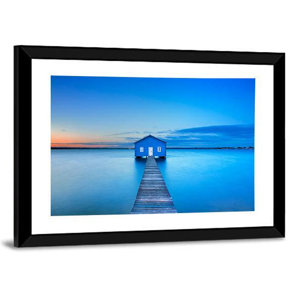 Sunrise Over The Matilda Bay Canvas Wall Art-3 Horizontal-Gallery Wrap-25" x 16"-Tiaracle