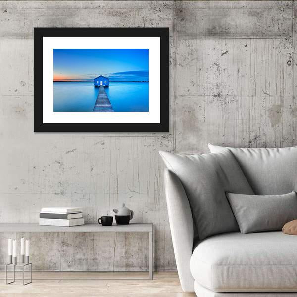 Sunrise Over The Matilda Bay Canvas Wall Art-3 Horizontal-Gallery Wrap-25" x 16"-Tiaracle