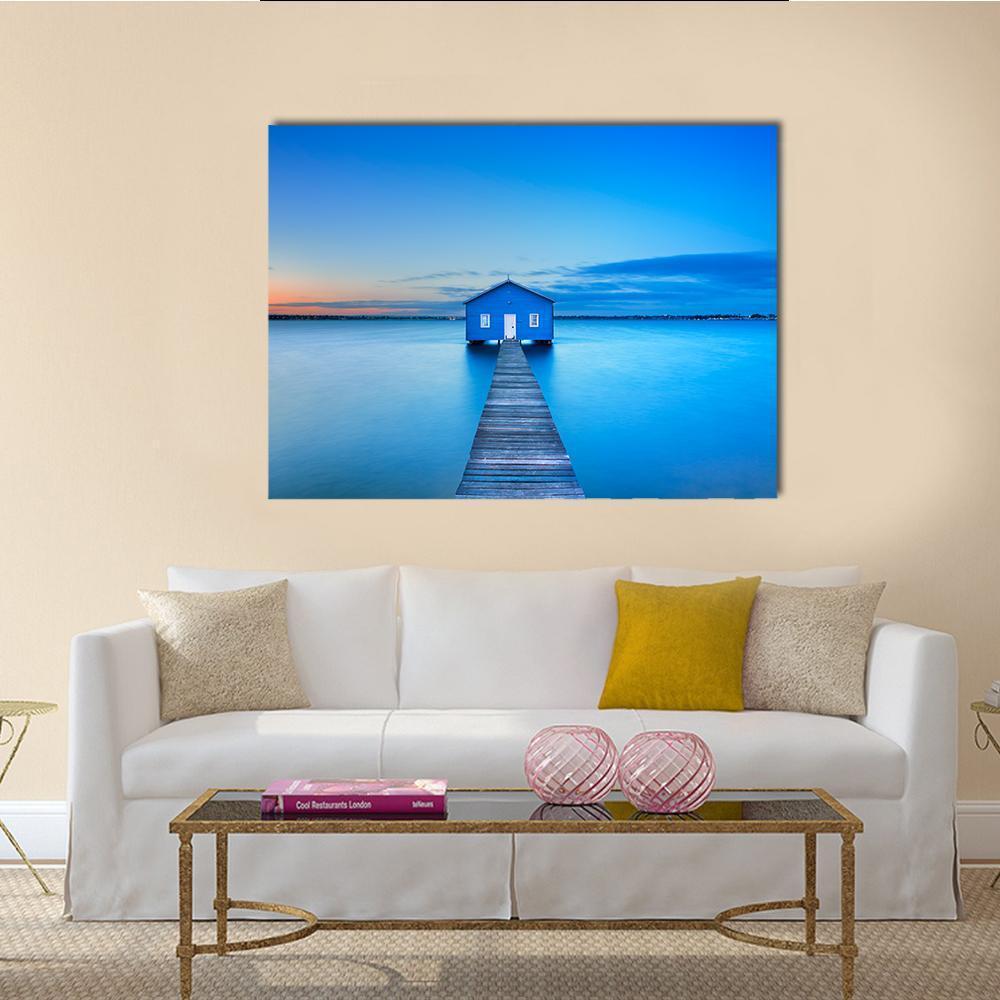 Sunrise Over The Matilda Bay Canvas Wall Art-1 Piece-Gallery Wrap-48" x 32"-Tiaracle