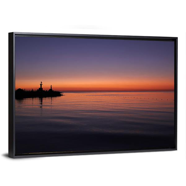 Sunrise Over The Red Sea Canvas Wall Art-3 Horizontal-Gallery Wrap-25" x 16"-Tiaracle