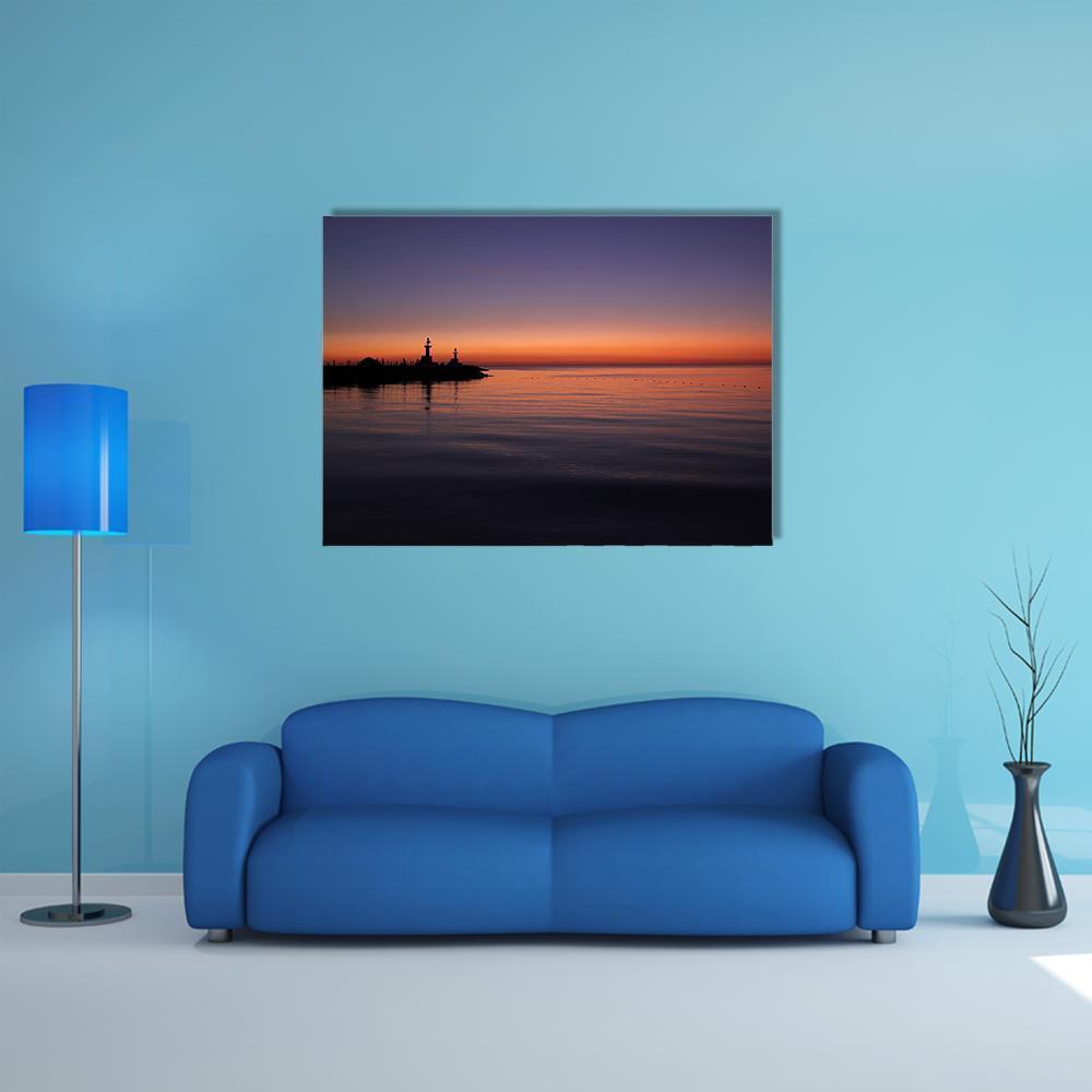 Sunrise Over The Red Sea Canvas Wall Art-1 Piece-Gallery Wrap-48" x 32"-Tiaracle
